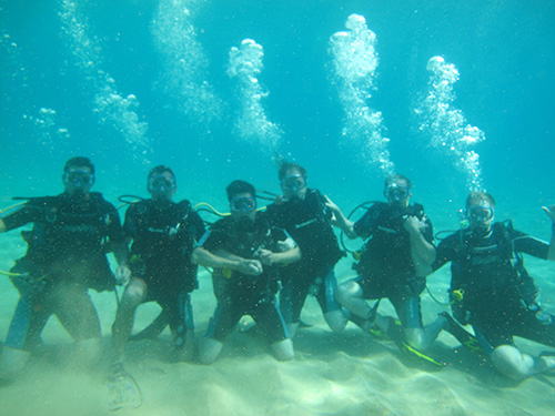underwater group